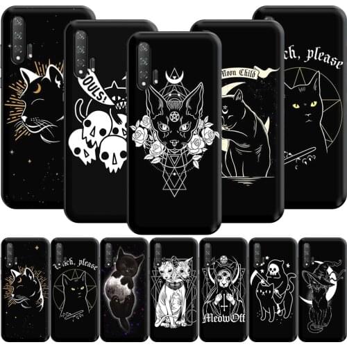 Witches Cat Moon Case for Honor 8A 8X 10 Lite View 20 Pro 9A