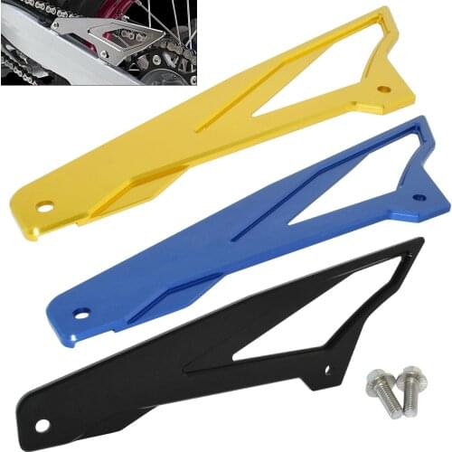CNC Aluminum Rear Back Chain Guard Cover Panel Protector For SUZUKI SP DR 125 200 SE SP125 SP200 DR125 DR200 DR125SE DR200SE