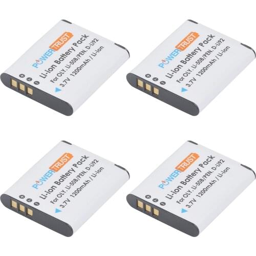 D-Li92 1200mAh Li-50B Battery for Olympus LI-50B SZ-10 SZ-11 SZ-12 SZ-15 Tough 6000 8000 Series Pentax D-LI92 DLI92 Camera