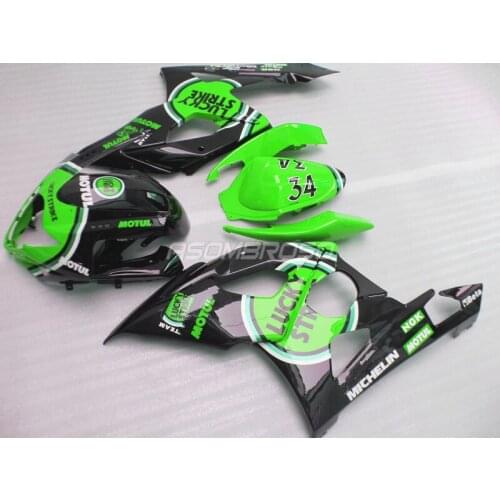 Injection bodywork Fairing kit for Suzuki GSXR1000 2005 2006 green black GSXR1000 05 06 Fairings set LK37