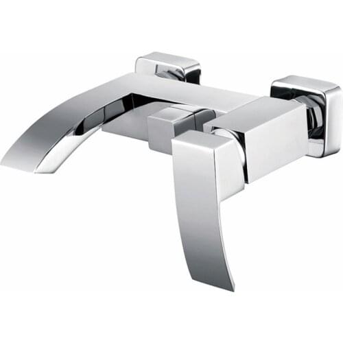 Brass Waterfall Bathroom Hot And Cold Water Bath tub Mixer Rotary Shower Faucet torneira banheiro IS222