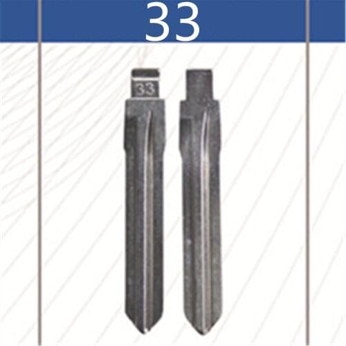 2 Pcs Uncut Replacement Car Key Blade for BEIJING HYUNDAI SONATA Key No.33 BLANK BRASS Car Key Blade