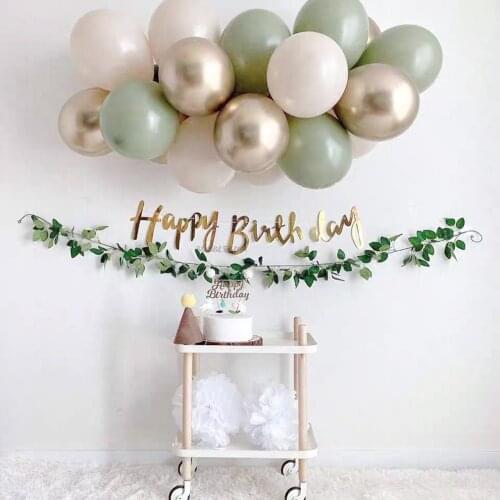152pcs Avocado Green Latex Balloon Set Retro Balloon Chain Set Party Decoration Birthday Valentine Wedding Party Decors