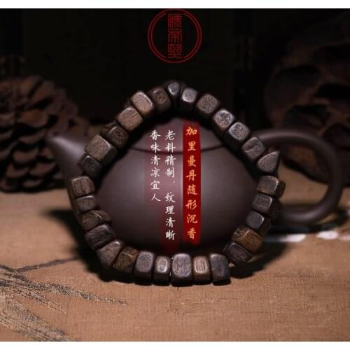 Natural Kalimantan with agarwood bracelet fidelity old material thymelaeaceae beads women and men couples bracelet single circle