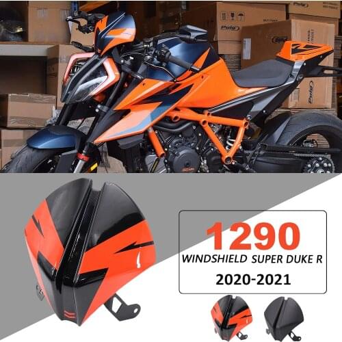 NEW For 1290 Super Duke R 2020 2021 Rear Seat Cover Fairing Seat Cowl + Front Windscreen Windshield Airflow Wind Deflector