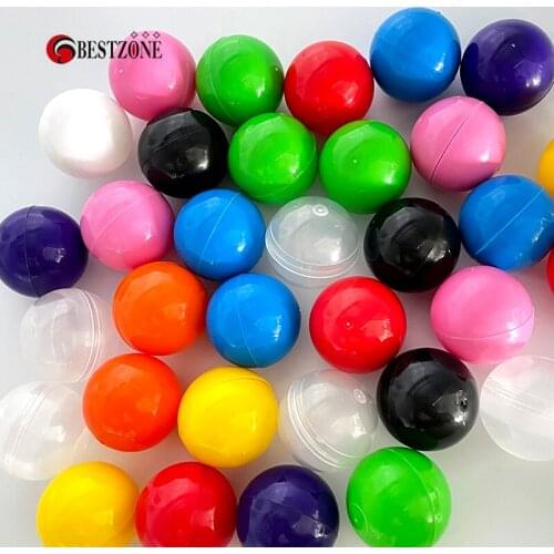 50Pcs 32MM Plastic PP Empty Vending Toy Capsule Colorful Surprise Ball Kids Container Eggshell Decoration For Vending Machine