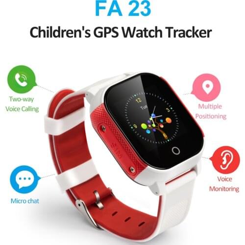 Smart GPS Watch FA23 for Children Two Way Voice Calling Multi-color Optional Support Touch Screen Waterproof Real-time tracker
