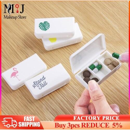 Pill Case Splitters 3 Grids Medicine Box Storage Organizer Travel Portable Tablet Container Health Care Tools