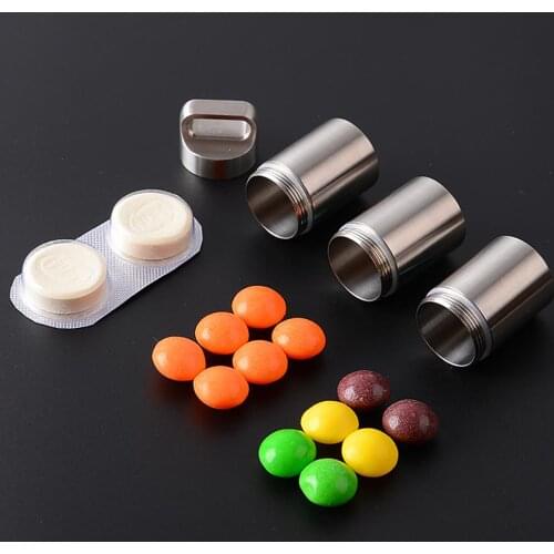Cool Waterproof Pill Capsule Case Box Bottle Container Outdoor Travel EDC Emergency