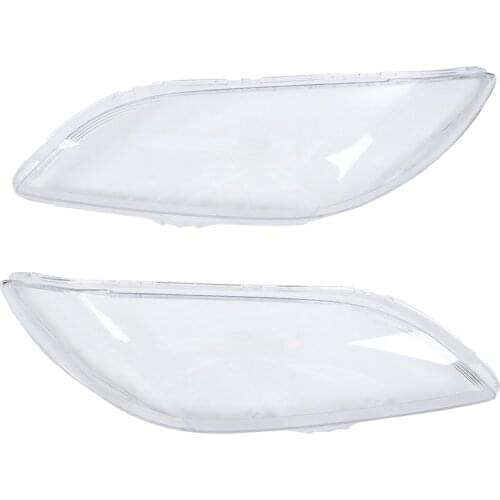 1 Pair Car Left & Right Front Headlight Cover Waterproof Clear Headlight Lens Shell Cover, for Mazda 3 2006-2012