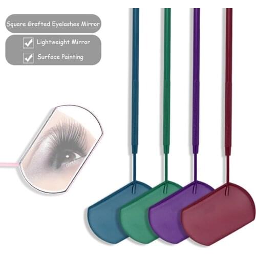 1PC Checking Eyelash Extension Mirror Large Makeup Magnifying Beauty Handle Mirror for Checking False Eyelashes Tool Makeup Tool