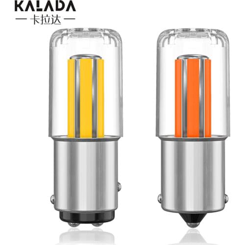 2X Glass Housing 1156 P21W BA15S Car Light Bulb LED Turn Lights 3D 3030SMD 1157 Bay15D Brake Light 6000k Auto Brake Lamp 12V led