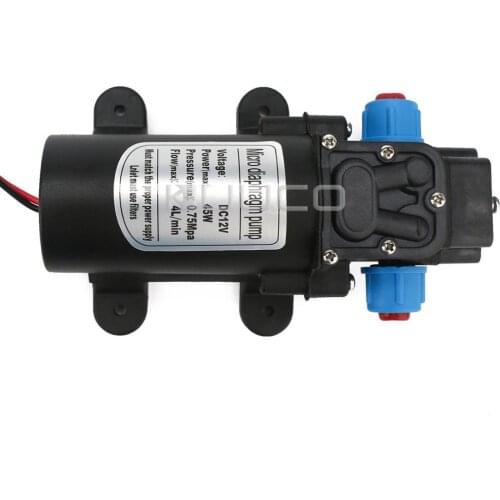 DC 12V Micro Pump 45W 108PSI Diaphragm Pump/Self-priming Pump for marine fishing boat/car washing/industry/agriculture etc