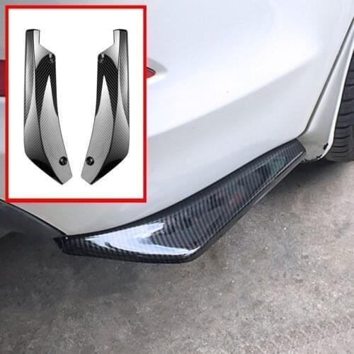 2PCS Car Rear Bumper Lip Diffuser Splitter Canard Spoiler Protector For Porsche 911 918/Cayenne/Macan/Macan S/Panamera/Cayman