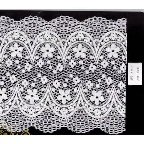 20cm high quality nylon spandex elastic lace trim,YX-6531