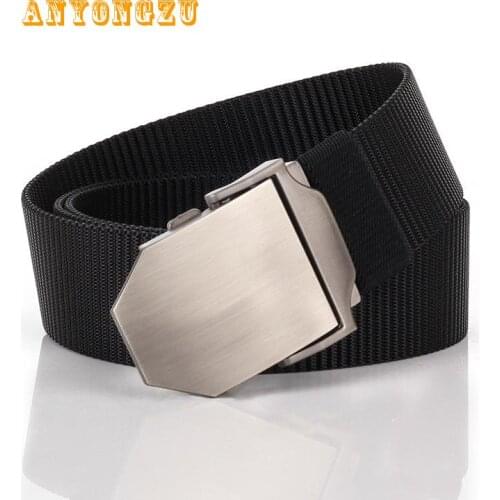 2018 Nylon Belt High Qualty Jeans Belt Multi Colored Alloy Buckle Can Adjust Length High End Casual Men'belt