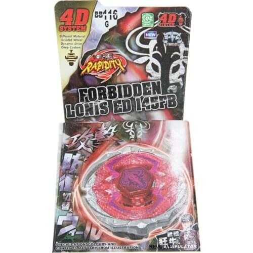 B-X TOUPIE BURST BEYBLADE Metal Fusion Toupie FORBIDDEN LONIS BB116G Battle Top Starter DropShipping