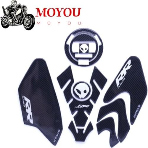 For BMW S1000RR S1000 RR HP4 New Carbon Fiber 3D ADESIVI Sticker Decal Emblem Protection Tank Cover Pad Cas Cap