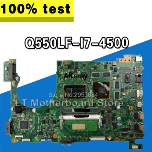 For Asus Q550LF I7-4500 Laptop Motherboard System Board Main Board Mainboard Card Logic Board Tested S-4