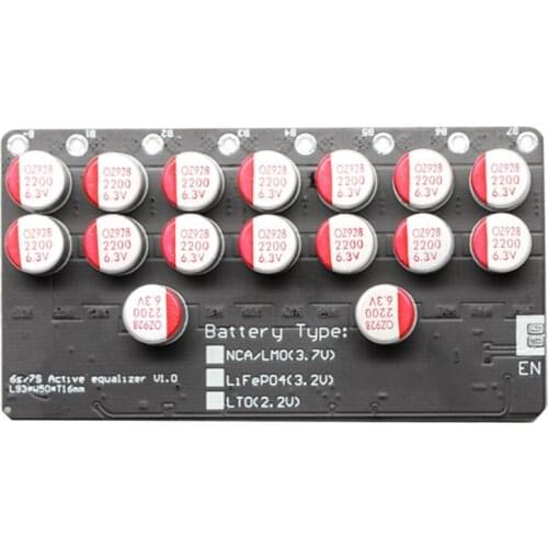 Hot 5A Balancer 7S LiFePo4 Li-Ion Ver Battery Active Equalizer Balancer Energy Transfer Board Balance