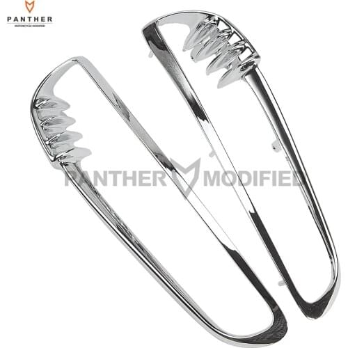 Chrome Motorcycle Radiator Trim Bezels Moto heat sink Frame Decoration case for Harley V-Rod VRSC VRSCDX 2001-2010