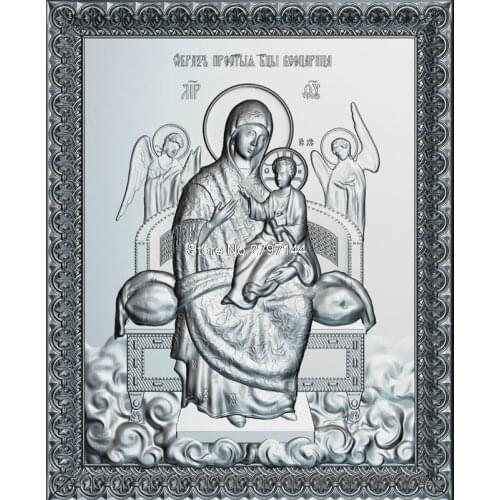 MaicaDomnuluiPeTron 3D model relief figure STL format Religion 3d model relief for cnc in STL file format