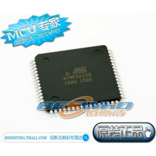 New original ATmega128 16MHz 128KB QFP64 ATMEGA128-16AU authentic Free shipping