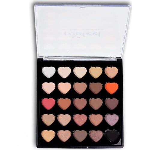 Fashion Nude 25 Color Eyeshadow Palette Natural Matte Shine Eye Shadow Smoky Make up Pallete Set Makeup Silky Powder EP25