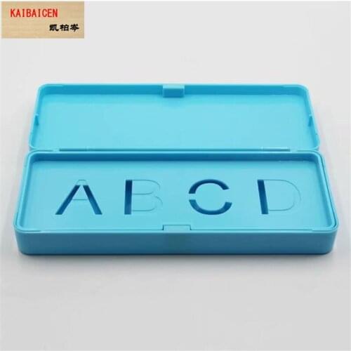 5pcs/Lot sublimation Blank folding ABS pencil case Multi-function Large capacity pencil box penholder School supplies