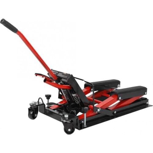 1500lbs Motorcycle Stand Adjustable Lifting Jack Kickstand Floor Jack Table Hoist Workshop Lifting Tools