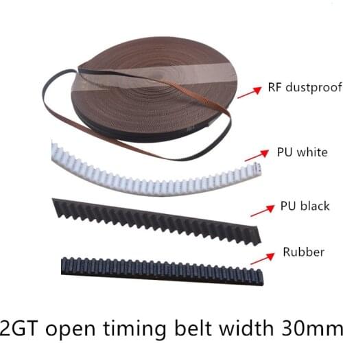 3D printer 2GT Open Timing Belt width 30mm mute dustproof For Motor