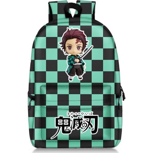 Demon Slayer Kimetsu no Yaiba Anime Capacity Backpack Fashion Schoolbag Cartoon Cosplay Animatio Travel Mochila Feminina