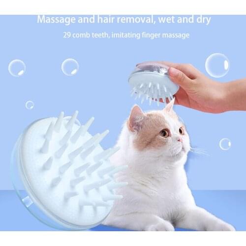 Cat Brush Pet Jellyfish Bathing Brush Dog Grooming Brush Cat Cleaning Hair Removal Brush Dog Scrubbing Massage Comb