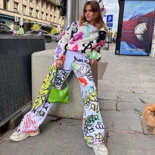 Sweatpants Wide Leg Korean Gothic Ropa Mujer Streetwear Women Jogging Pantalon Large Baggy Pant White Trousers 2021 Fashion