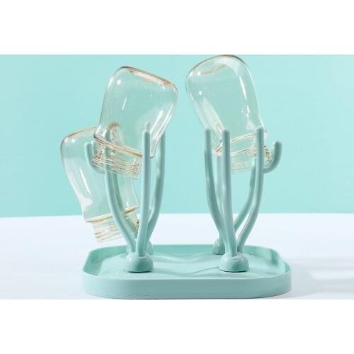 Bottle Dry Rack Multifunctional Baby Bottle Rack Removable Baby Bottle Drain Drying Racks Blue Pink Baby Bottle Cleaning Dryer