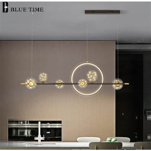 Art Deco Lustre Led Pendant Light Mdoern Home Pendant Lamp For Kithcen Dining Room Chandelier Living Room Bedroom Hanging Lamp