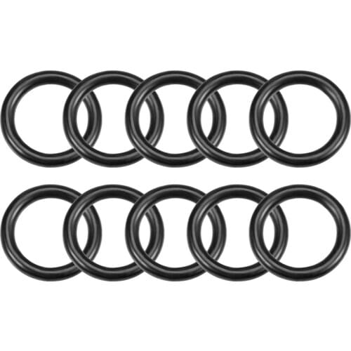 Uxcell O-Rings Nitrile Rubber 1.5mm Width Round Seal Gasket to Petroleum Oils Greases Hydraulic Fluids Alcohol Grease 10Pcs
