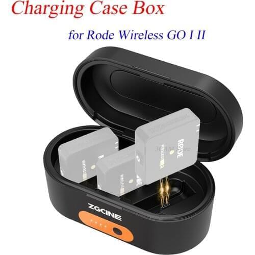ZGCINE ZG-R30 Charging Case Box for Rode Wireless GO I II Mic with 3400mAh Built-in Battery Portable Fast Charging Power Bank