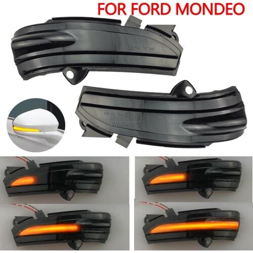 High-quality LED Dynamic Turn Signal Side Mirror Blinker Indicator Sequential Light For FORD MONDEO MK5 2014-2019 MKV 5