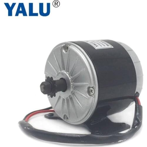YALU 350W 24V E-bike Scooter Conversion Kit MY1016 High Speed Brushed DC Electric Bicycle Motor with 25H Sprocket Chain Driver