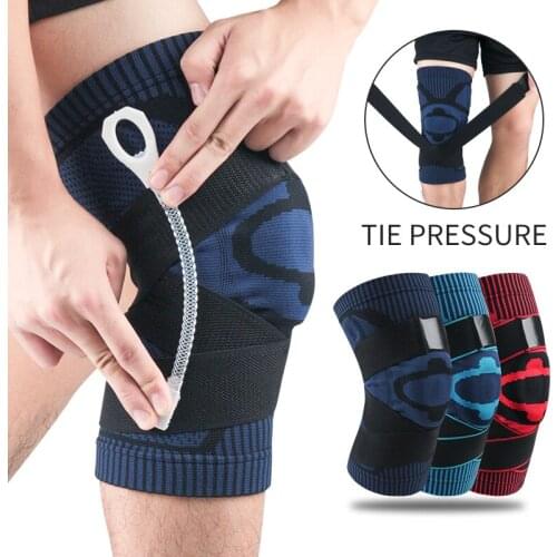 1 Pair Physiotherapy Knees Sleeve Use Springs To Relieve Load Massage With O-Rings And Use Bandages To Increase Pressure