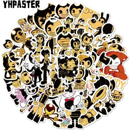 10/30/50Pcs Bendy and the Ink Machinet Cartoon Stickers For Laptop Refrigerator Motorcycle Skateboard Scrapbook Toy Gift Box