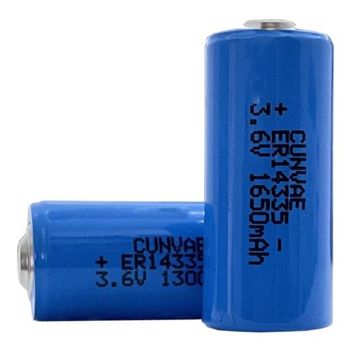 2PCS ER14335 14335 2/3AA 3.6V 1650mah Lithium Batteries Li-ion battery PCL dry primary cell gas medical device