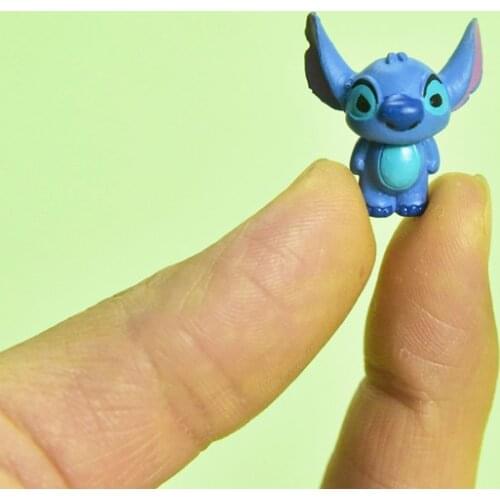 24PCS/lot 2cm Disney Star Baby Stitch Mini Doll model DIY material mobile phone shell material earring material