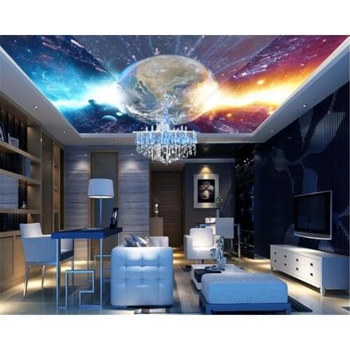 Beibehang Custom advanced decorative painting wall paper fantasy universe star zenith murals papel de parede 3d wallpaper tapety