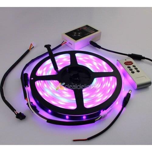 5M IC 1903 IP67 tube waterproof 5050 150 leds Dream Magic RGB LED Strip + 133 Color Change Remote Controller