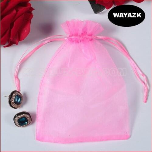 500pcs/lot) 4 sizes available wholesale QUALITY organza gift pouch drawstring wedding bag