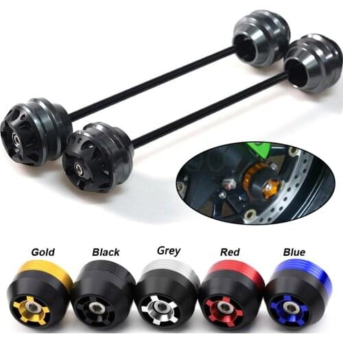 Motorcycle CNC Aluminum Accesssories Front Rear Axle Fork Crash Sliders Wheel Protector For BMW F800R F800 R 2009-2015