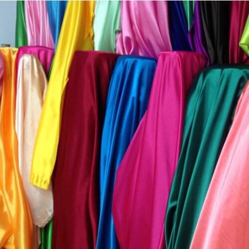 150cm*100cm High density satin fabric silk satin station DIY costume clothing costume dress Advanced clothing dress fabrics