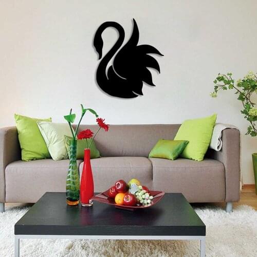 Soaring Swan Wall Room Home Accessory Wooden Table 44x50cm